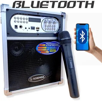 Cabina Recargable Sonivox Bluetooth Micrófono Vs-Sp1455